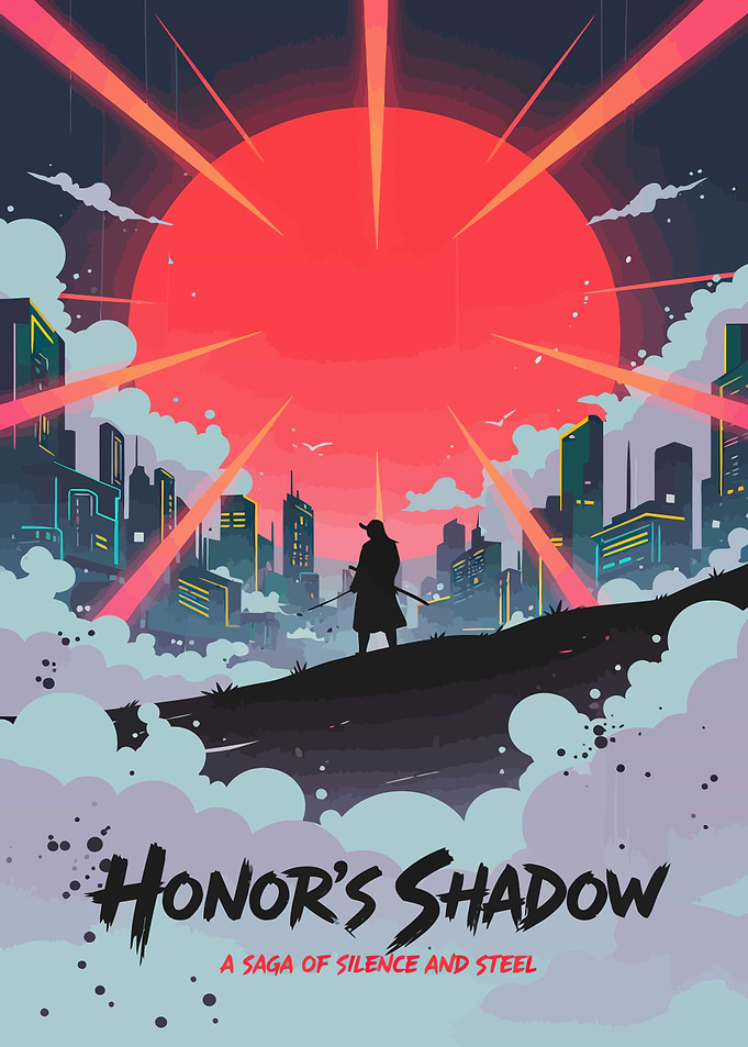Honor's Shadow Samurai City Poster