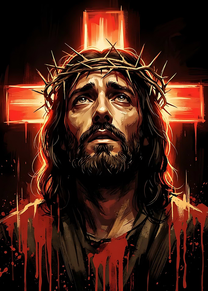 Jesus Christ with Crown of Thorns