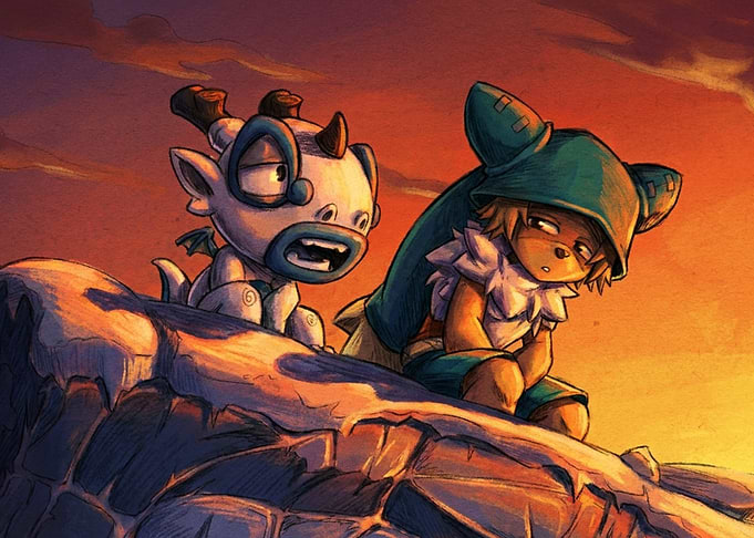Wakfu characters Yugo and Az