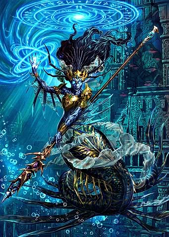 Underwater Siren Sorceress Subnautica