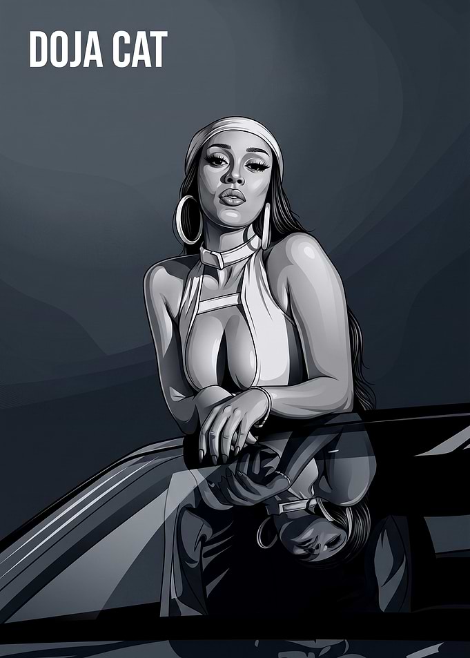 Doja Cat Stylized Portrait
