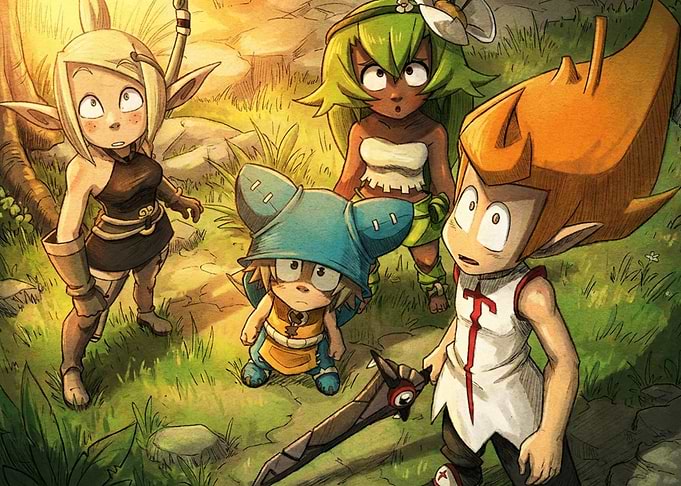 Wakfu Characters in a Forest