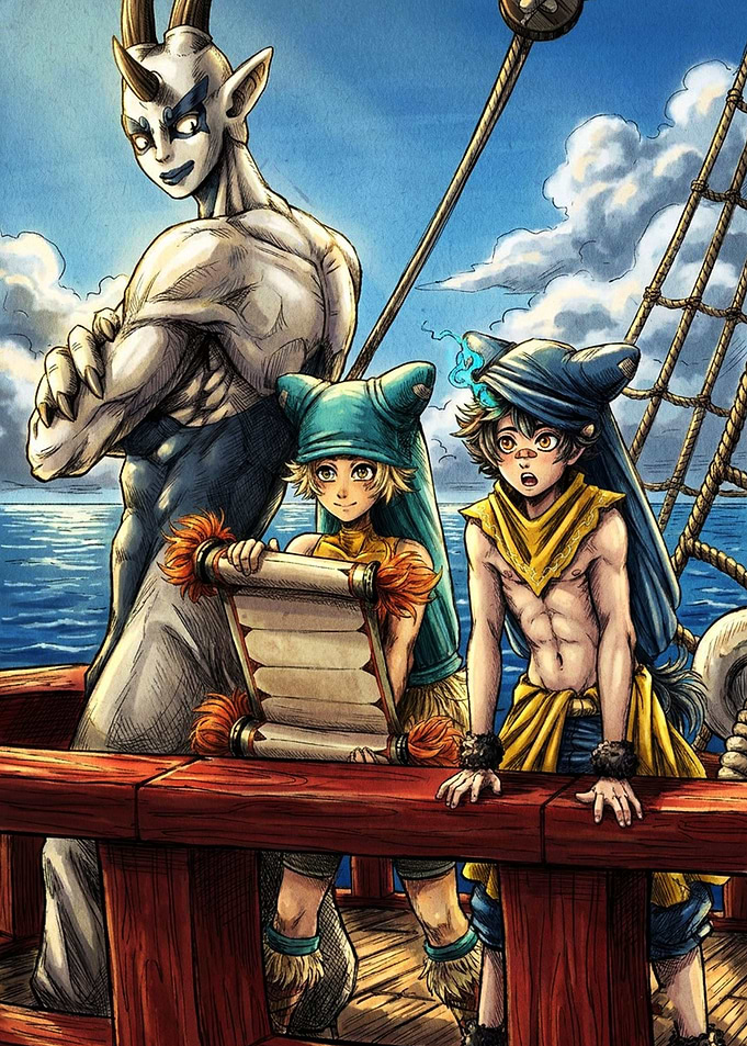 Wakfu Anime Characters on Ship