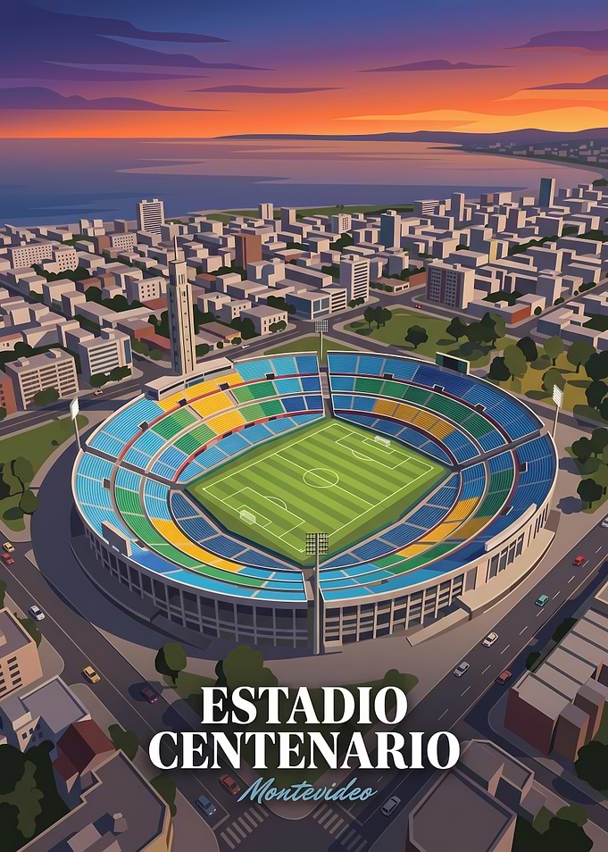 Estadio Centenario Montevideo Poster