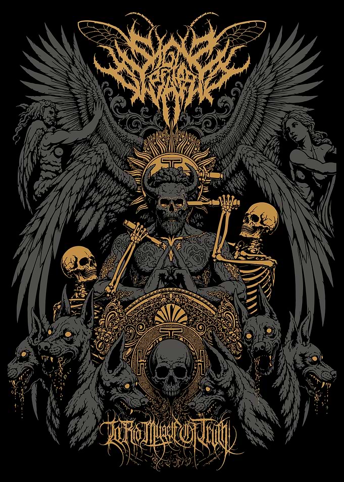 Signs of the Swarm Metal Artwork