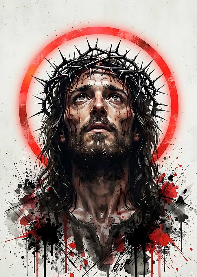 Jesus Christ with Crown of Thorns