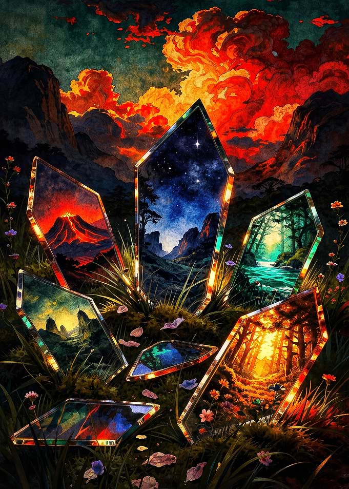 Magical Crystal Portals in Nature