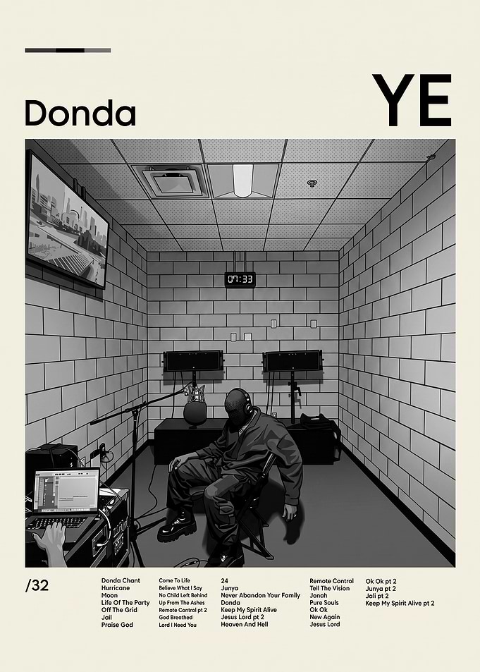 Kanye West Donda Album Poster