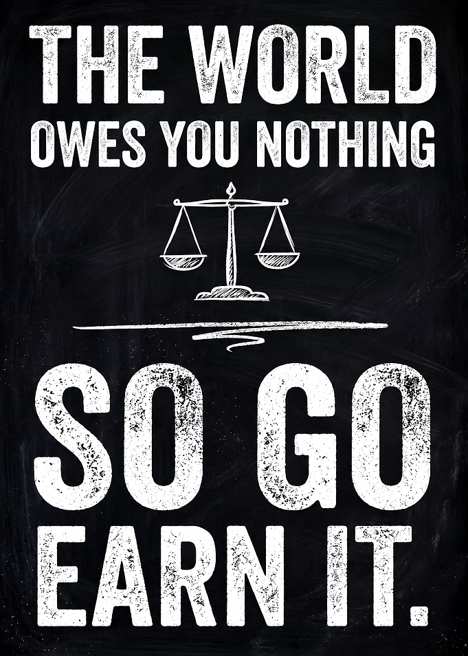 The World Owes You Nothing Poster