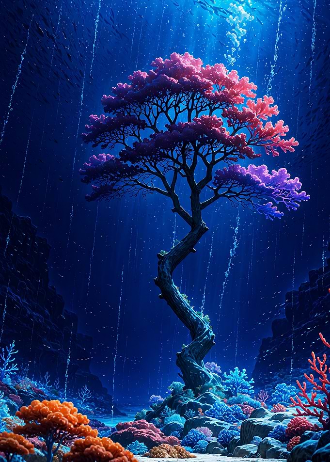 Fantasy Underwater Tree of Life