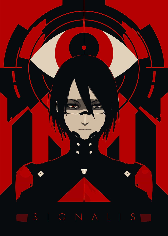 Signalis Elster Portrait Poster
