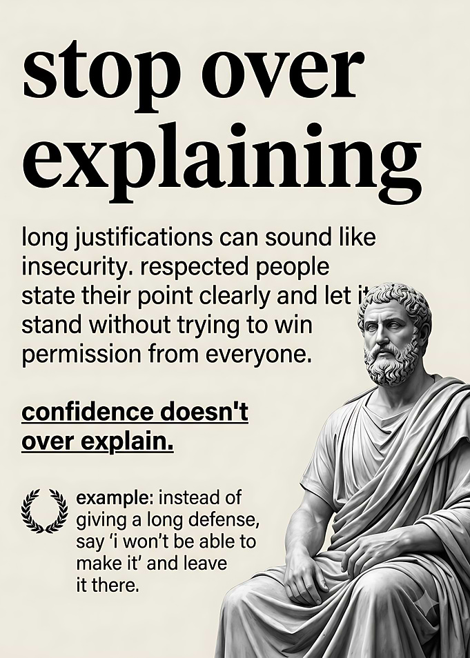 Stop Over Explaining Inspirational Quote Poster