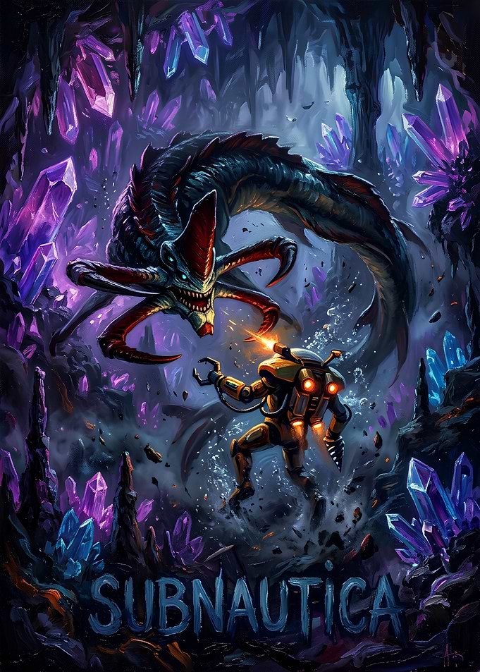 Subnautica Prawn Suit vs Reaper Leviathan