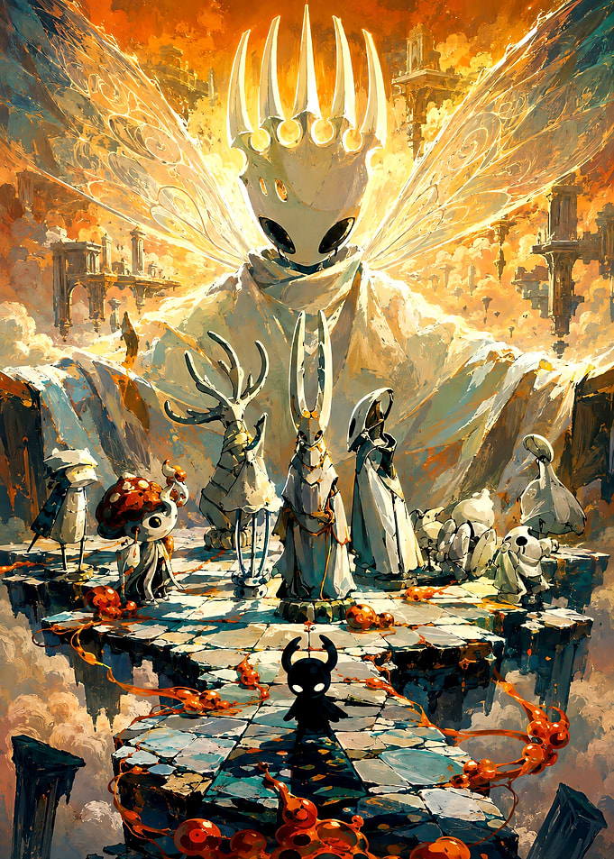 Hollow Knight Radiance and Characters