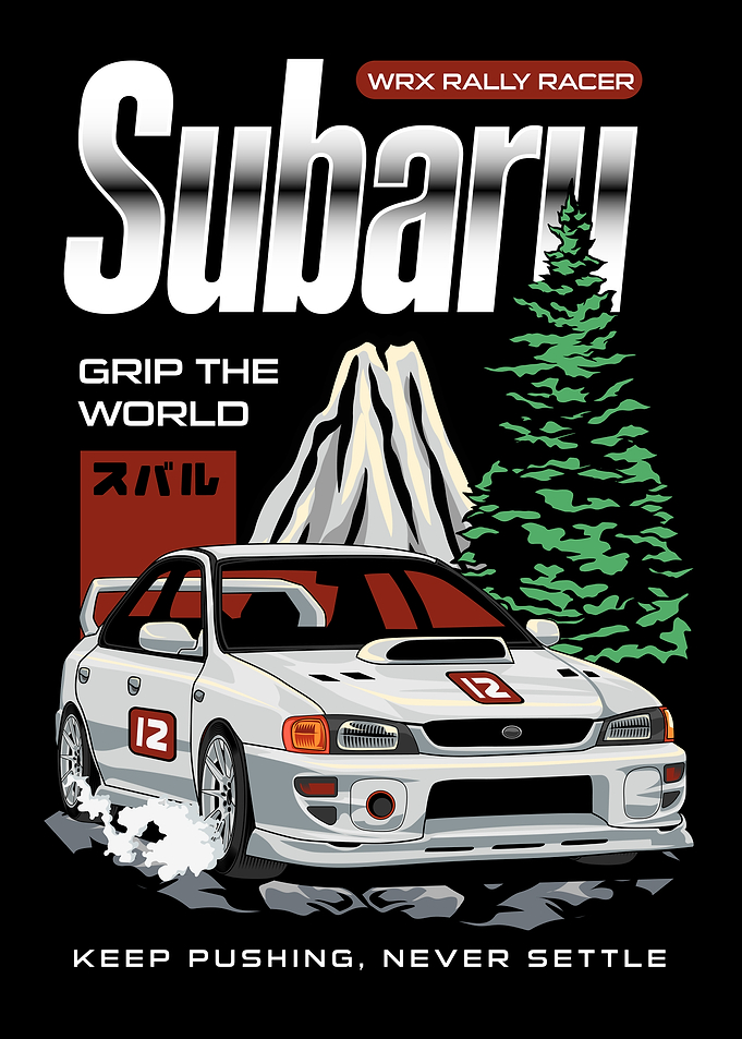 Subaru WRX Rally Racer Graphic