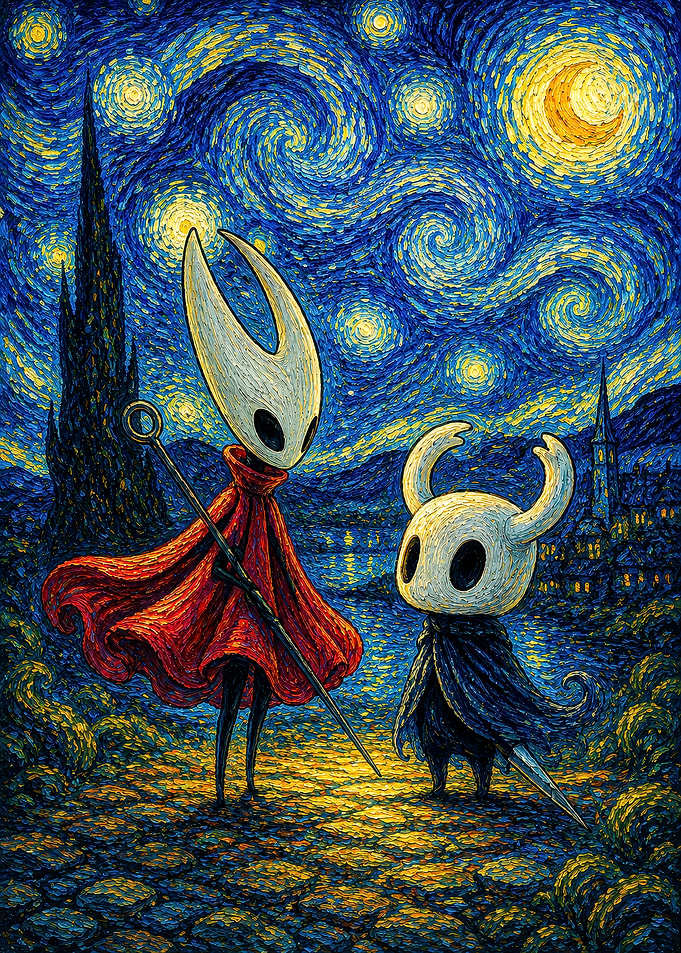 Hollow Knight Starry Night Mashup