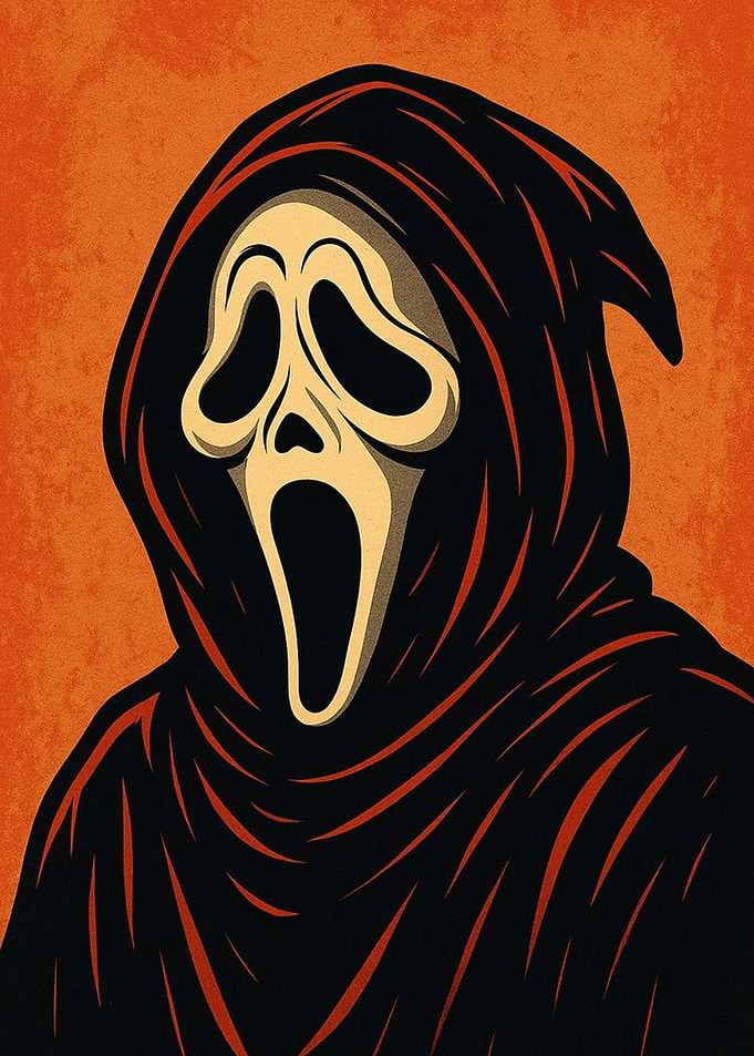 Ghostface Scream Horror Movie Poster