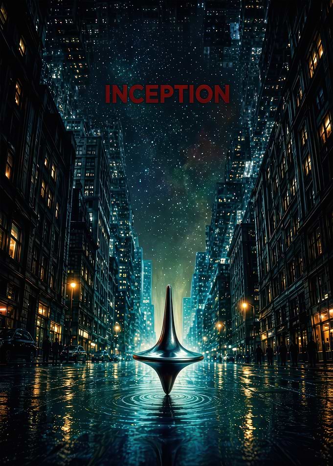 Inception Movie Poster Spinning Top