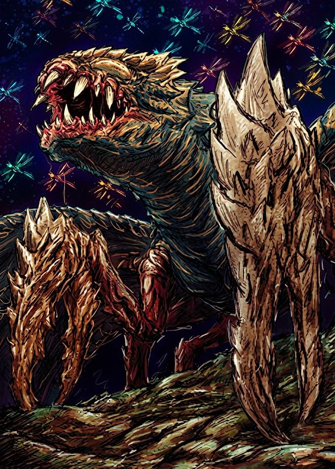 Monstrous Insectoid Creature in Dark Void