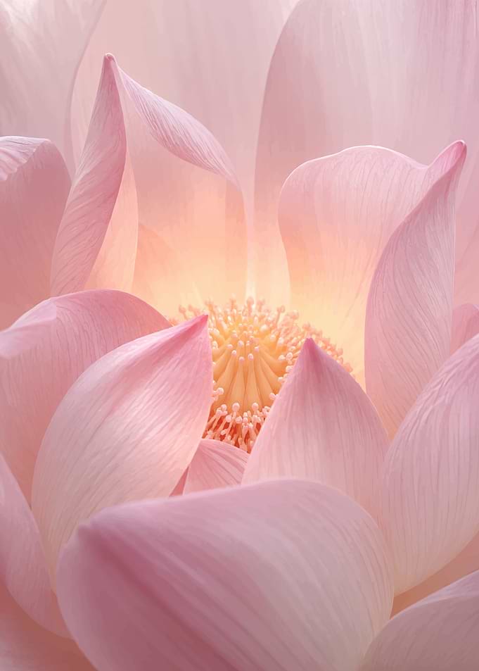 Soft Pink Lotus Flower Close-up