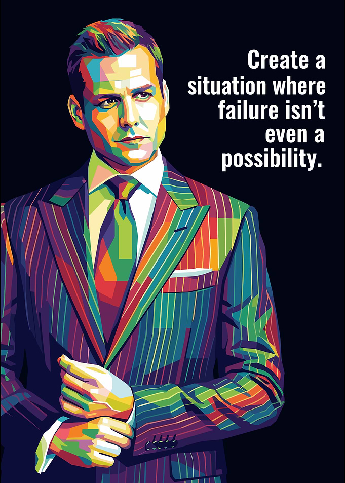 Harvey Specter Pop Art Poster