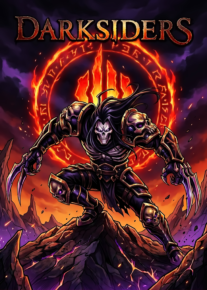 Darksiders Death Character Poster