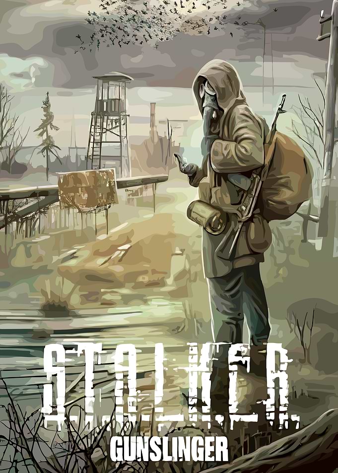 STALKER Gunslinger Post-Apocalyptic Poster