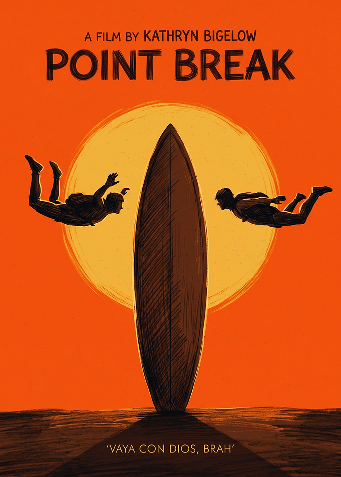 Point Break Minimalist Movie Poster