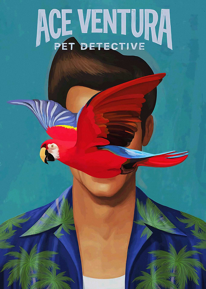 Ace Ventura Pet Detective Minimalist Poster