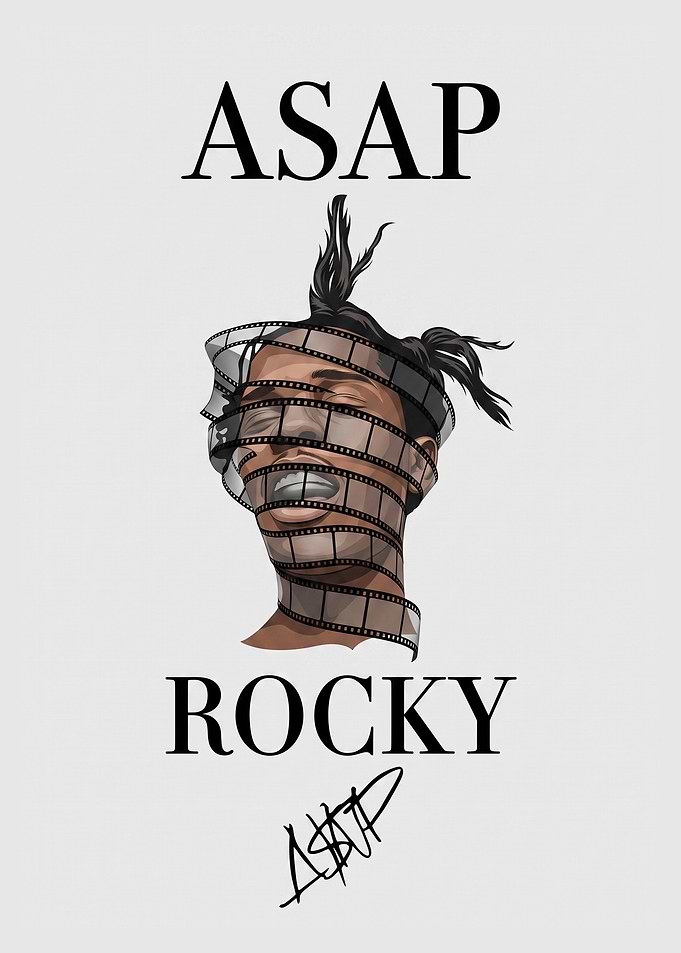 ASAP Rocky Portrait Illustration Art