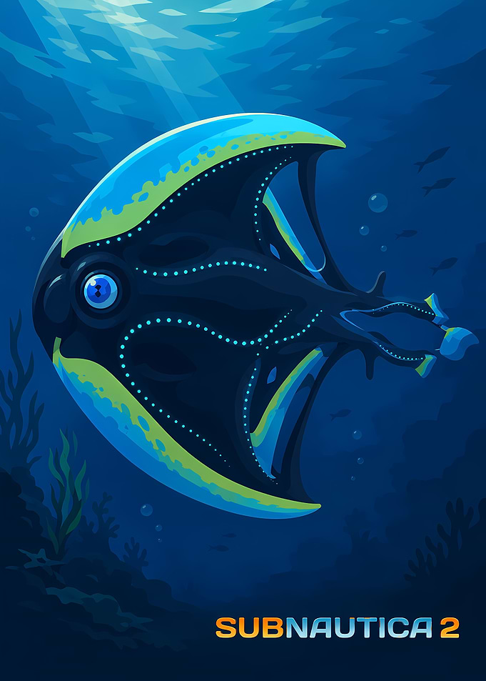 Subnautica 2 Underwater Creature Poster