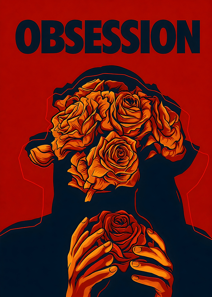Obsession Rose Surreal Art Poster