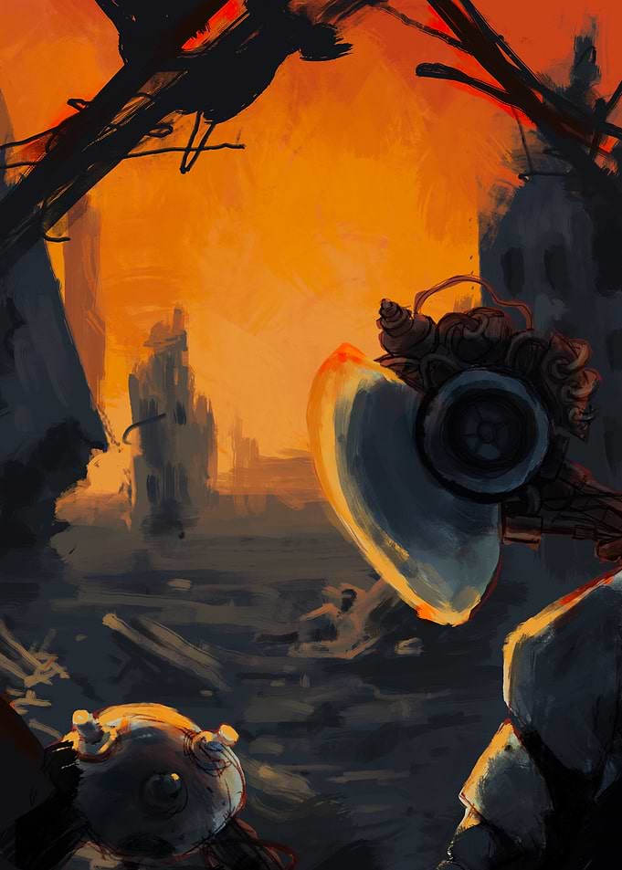 Post-Apocalyptic Robot Scavengers