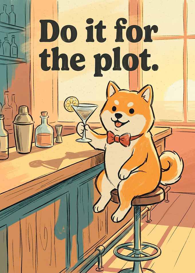 Shiba Inu Bar Poster