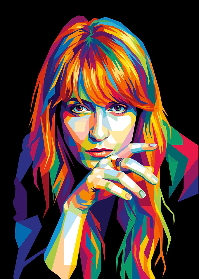 Florence Welch WPAP Pop Art Portrait