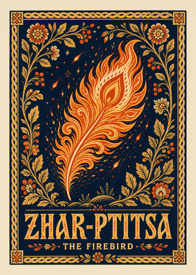 Zhar-Ptitsa Firebird Folklore Poster
