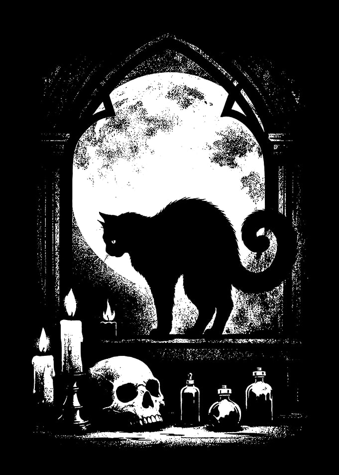 Gothic Black Cat