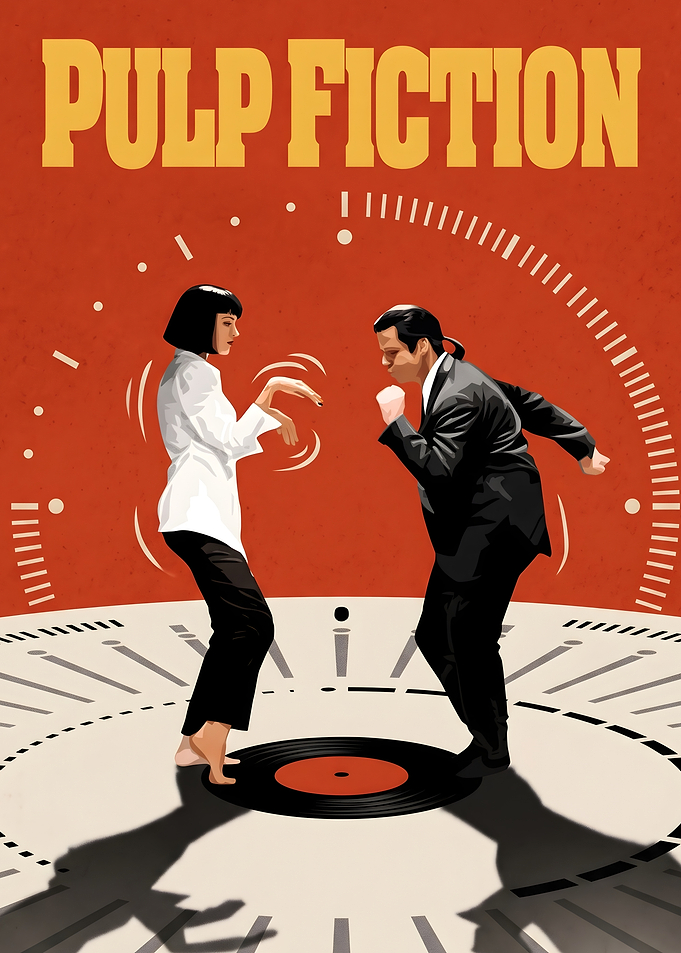 Pulp Fiction Dance Scene Poster