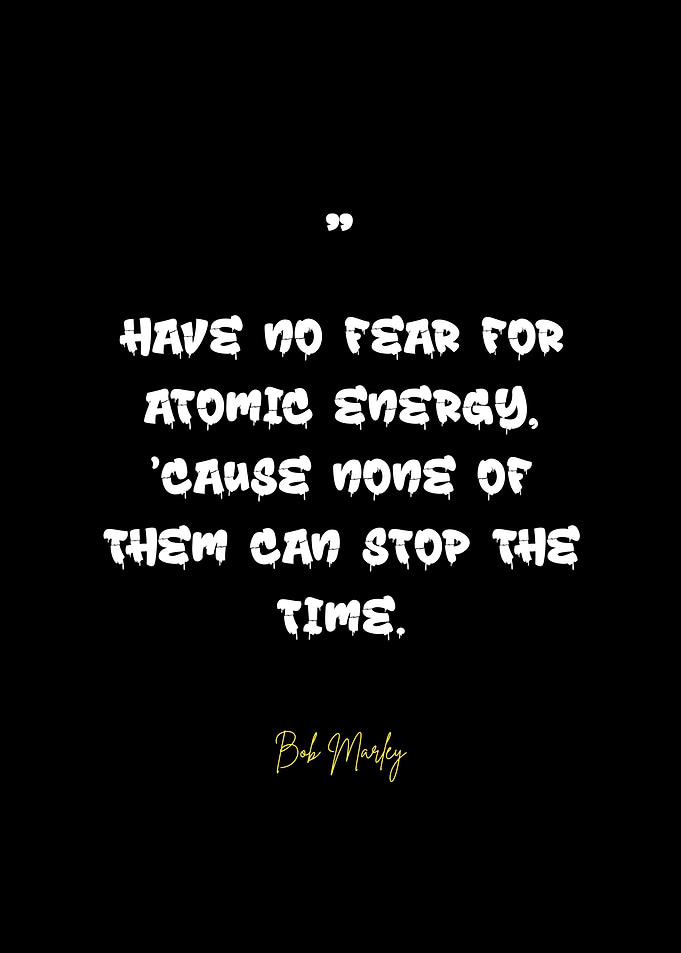 Bob Marley Quote Text Art