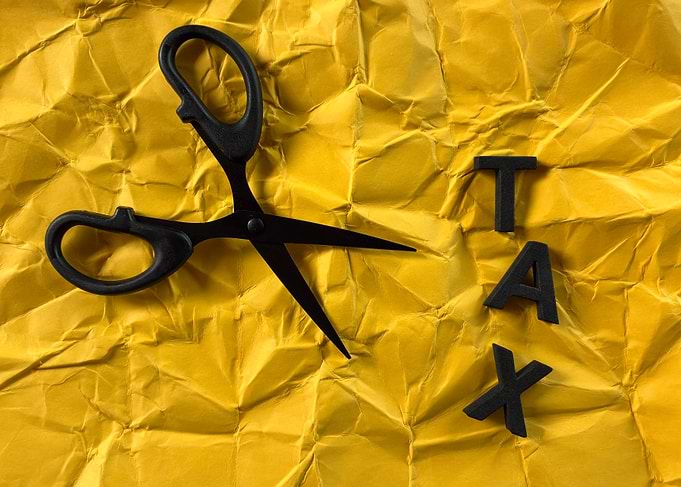 Cutting Taxes Concept