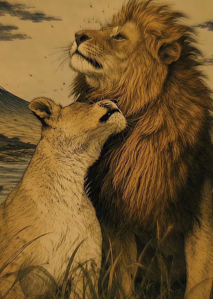 Lion and Lioness