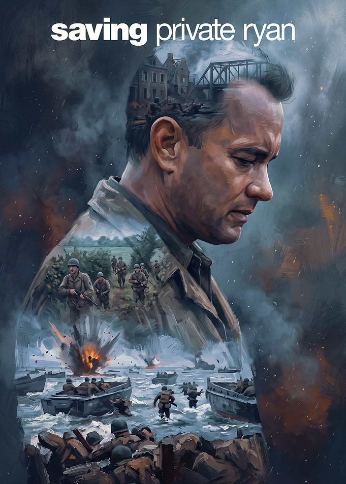 Saving Private Ryan Movie Poster Art