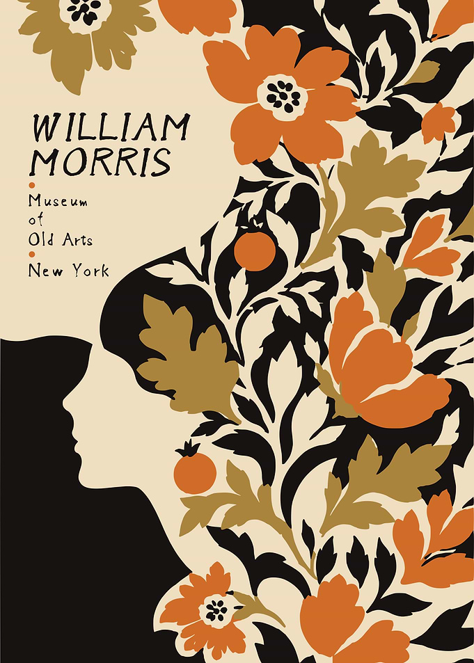 William Morris Floral Art Poster
