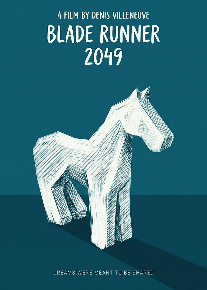Blade Runner 2049 Minimalist Horse Poster