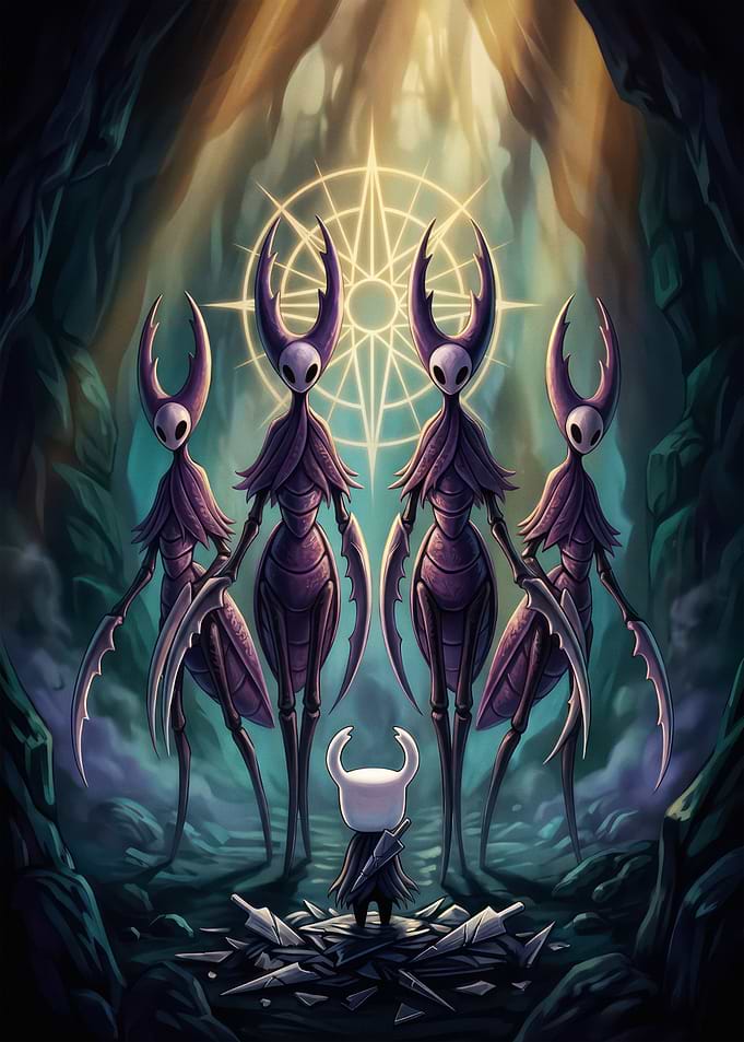 The Knight Facing Mantis Lords