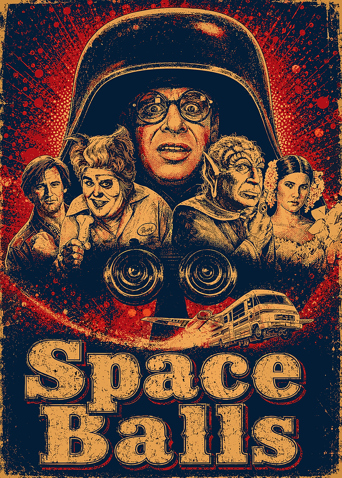 Spaceballs Movie Retro Poster Art