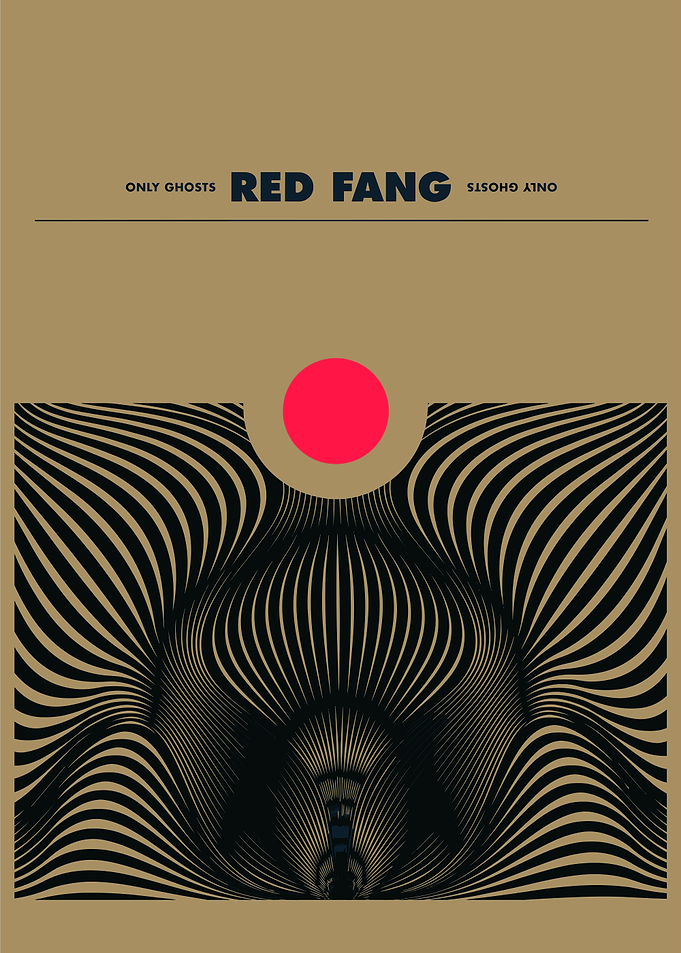 Red Fang Only Ghosts Minimalist Poster