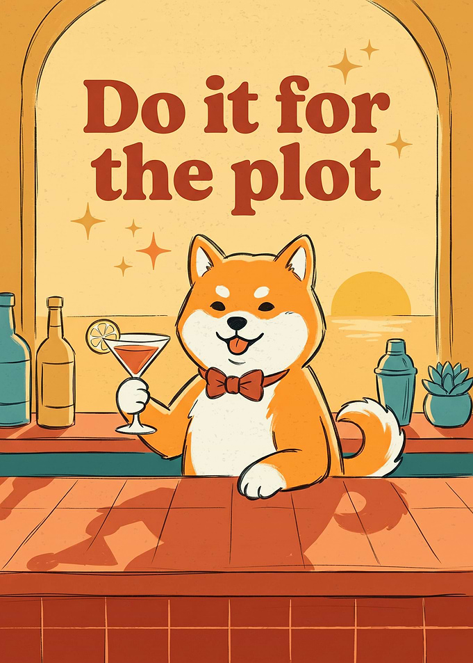 Shiba Inu Bar Poster