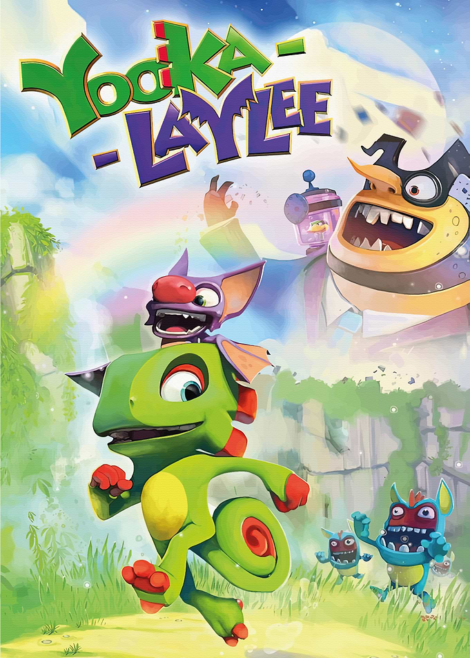 Yooka-Laylee Video Game Promotional Art