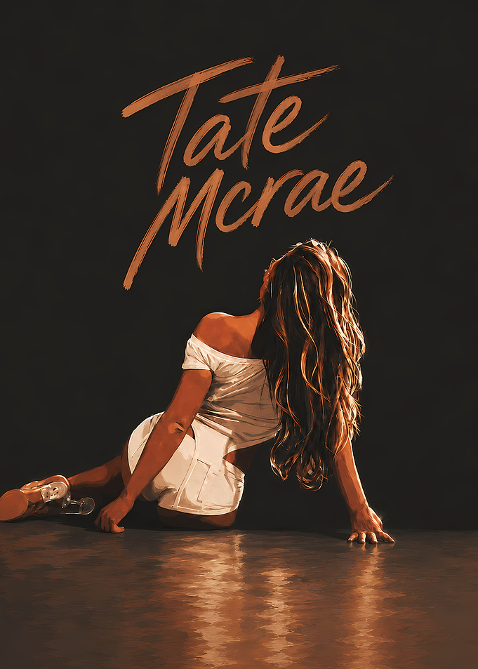 Tate McRae Artistic Portrait Poster